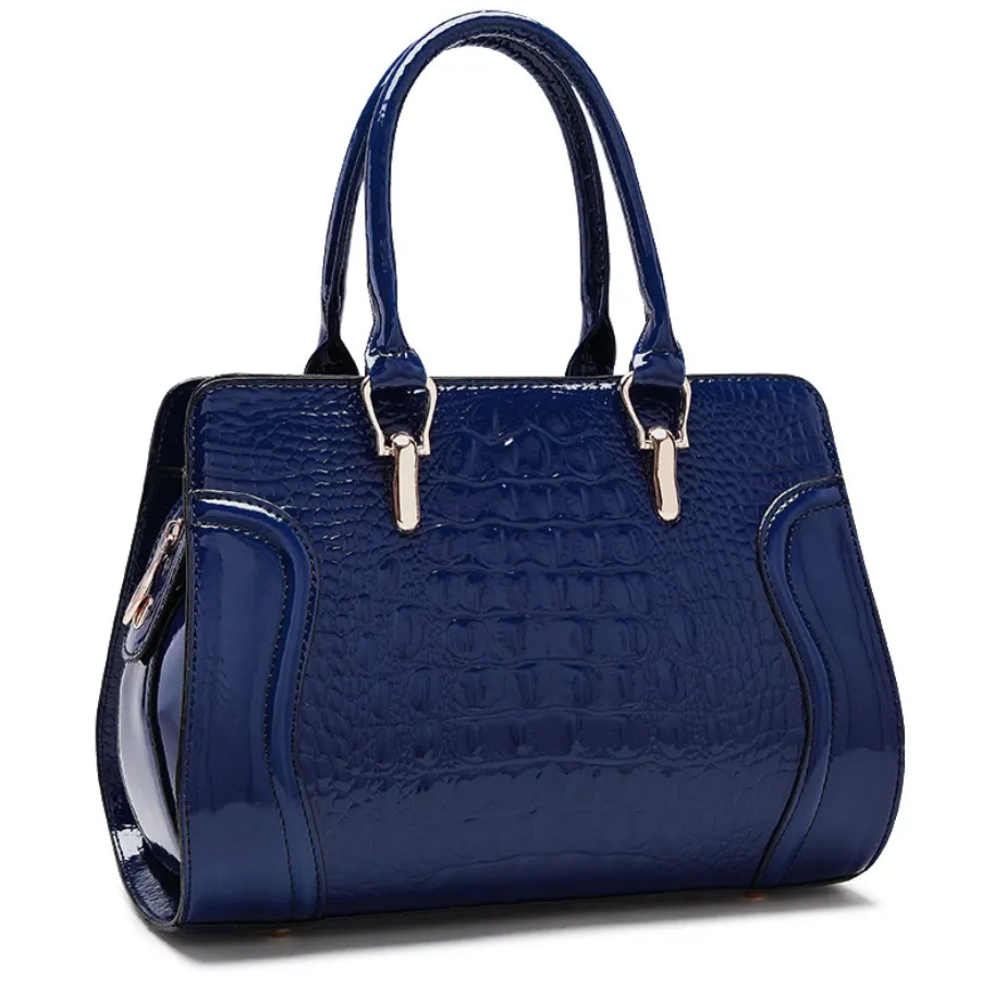 New Real Blue Crocodile Leather Skin Women Zipper Closure Clutch Wallet  Purse. | eBay