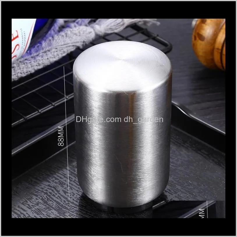 50pcs/lot automatic beer bottle opener stainless steel creative press type cap opener wholesale sn2412