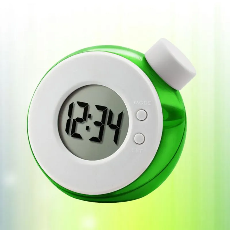 Wall Clocks Water Energy Clock LED Display Jar Battery Include(Green)