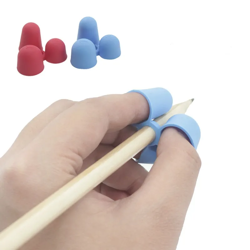 Kinder Anti Myopie Bleistift Grip 3 Finger Silikon Anti Skid Gut Für Augen Schreiben Klaue Lernen Spielzeug DH8578