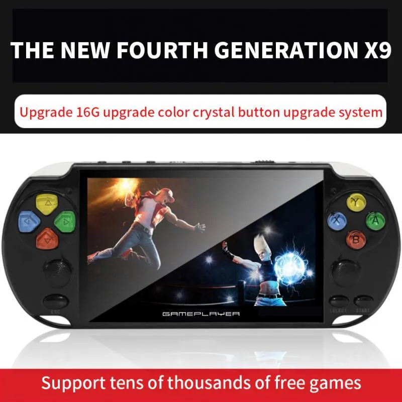 Portable Game Players X9 Retro Video Console Player Handheld Gaming