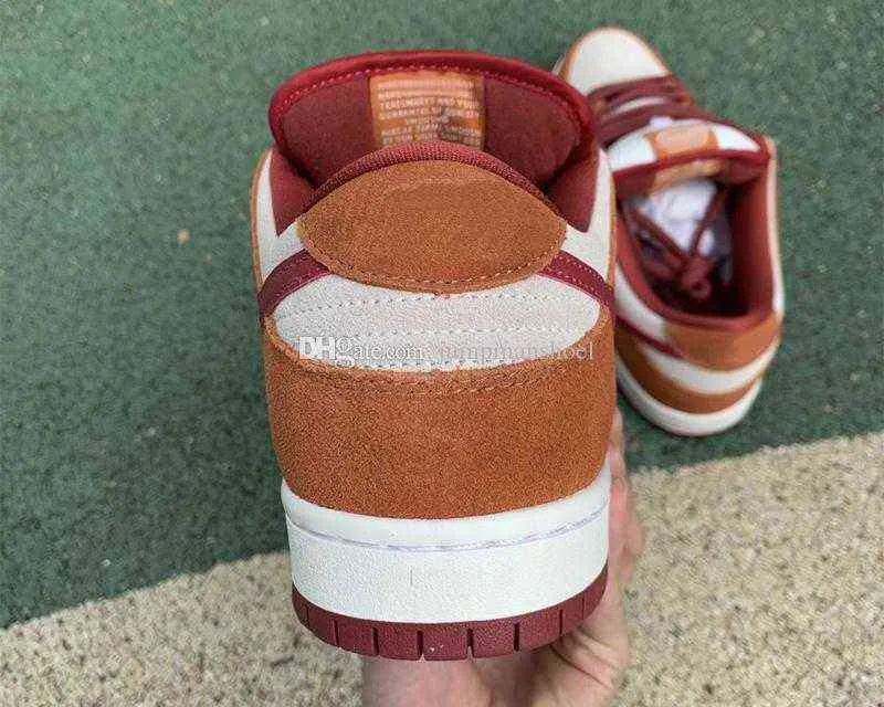 Top Quality Dunks Low  PRO Russet Cedar Skateboard Shoes Dark-Russet Cedar-Summit White Casual Runner Outdoor Trainers Sneakers Sports Come With Box