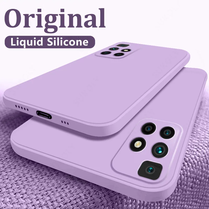 Nouveau protecteur d'appareil photo bonbons Silicone coques de téléphone pour Xiaomi Redmi 10 Note 10s Note 10 11 Pro Max Original luxe couverture arrière souple