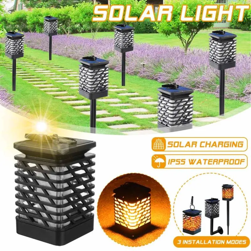 Coprilampade Paralumi Lampade solari Luce notturna Fiamma Luci a LED Graden Splendide fiamme tremolanti Risparmio energetico Automaticamente resistente alle intemperie