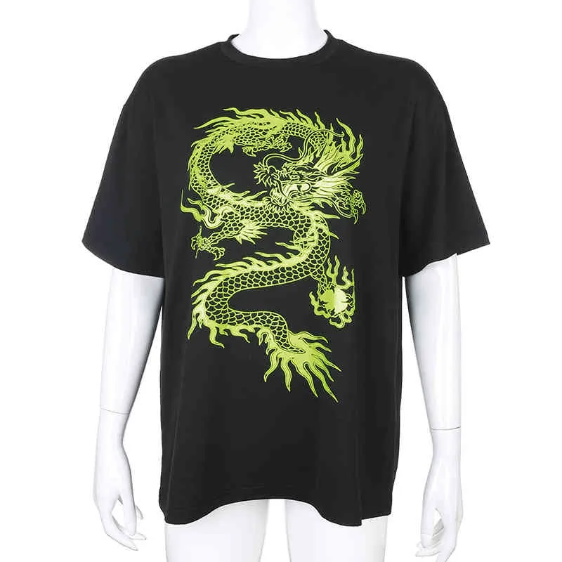 トップス BLACK EYE PATCH DRAGON SWIRL BABY TEE DRAGON SWIRL