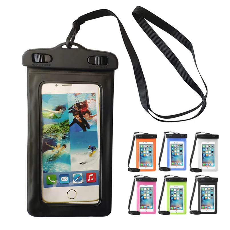 防水携帯電話の袋屋外ケース4.7インチ5.5インチのユニバーサル携帯電話袋