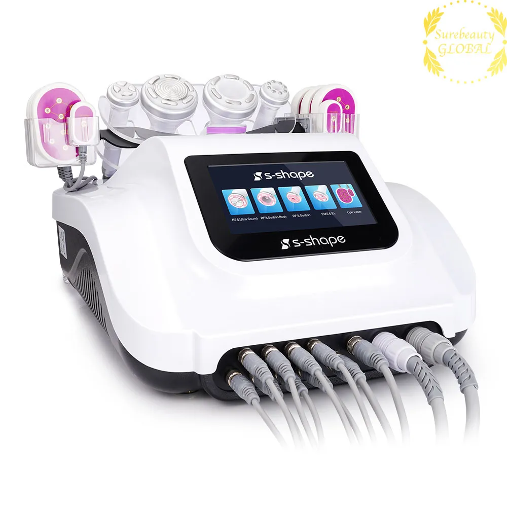 30K ultrasone cavitatie RF cellulitis verwijderen elektrooporatie gezichtsstofzuiging led laser body sculpt Machine