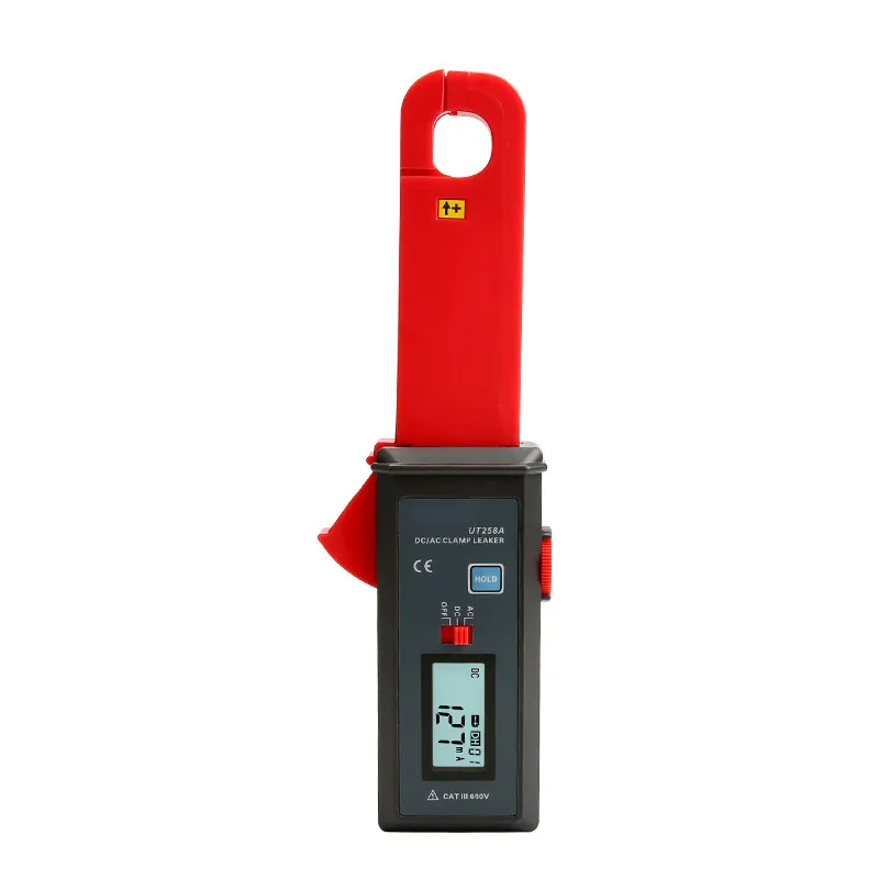 Leakage Clamp Meter 10000 Count Auto Range Measures 0mA-60A AC DC Current 7mm Jaw RS-232 Interface