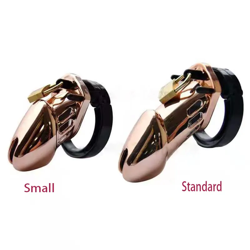 Rose Gold Plastic Chastity Device Mell / Standard Клетчатка Колда Доплав BDSM Секс-игрушки для мужчин