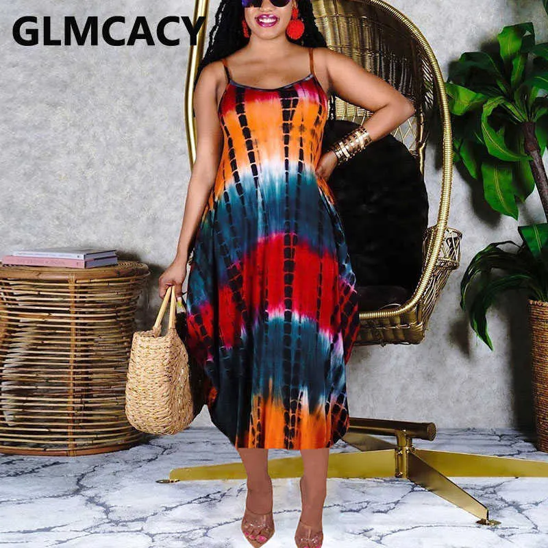 Save Big on Bulk Spaghetti Strap Maxi Dress Women Spaghetti Strap Tie Dye  Printed Sleeveless Maxi Dress 210702 Best Deals on DHgate