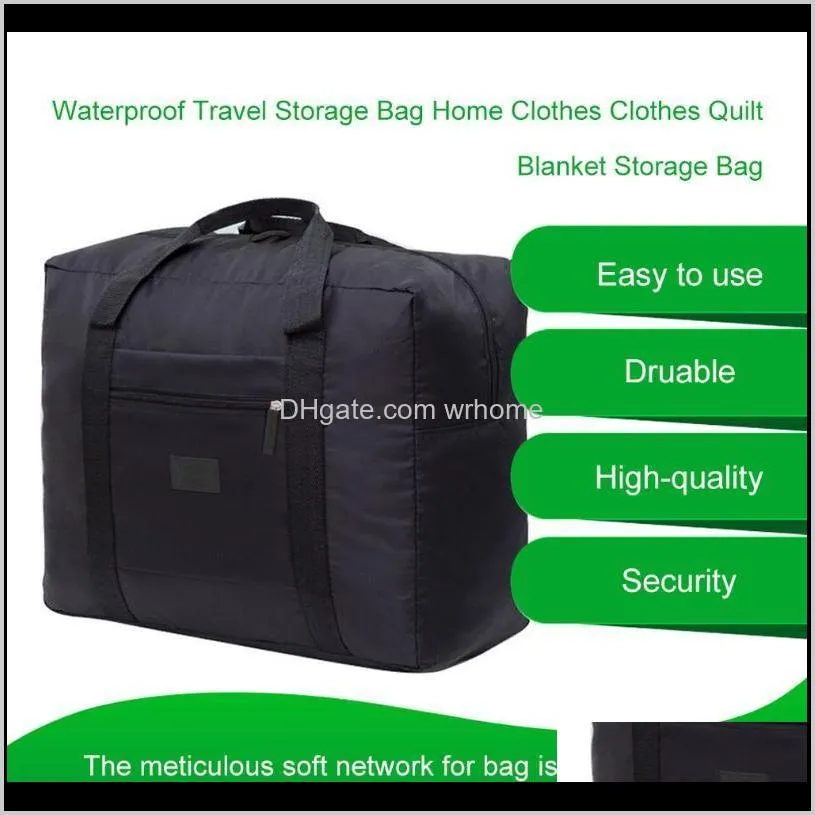 useful waterproof travel storage bag home clothes clothes quilt blanket storage bag travel luggage organizer