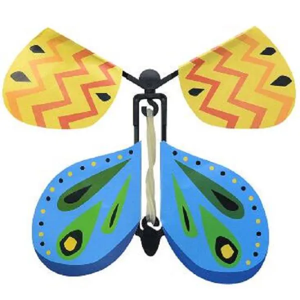 Lot De 30 Papillons Magiques Volants – Carte Surprise – Élastique – Cadeau Anniversaire/mariage – Couleurs Aléatoires