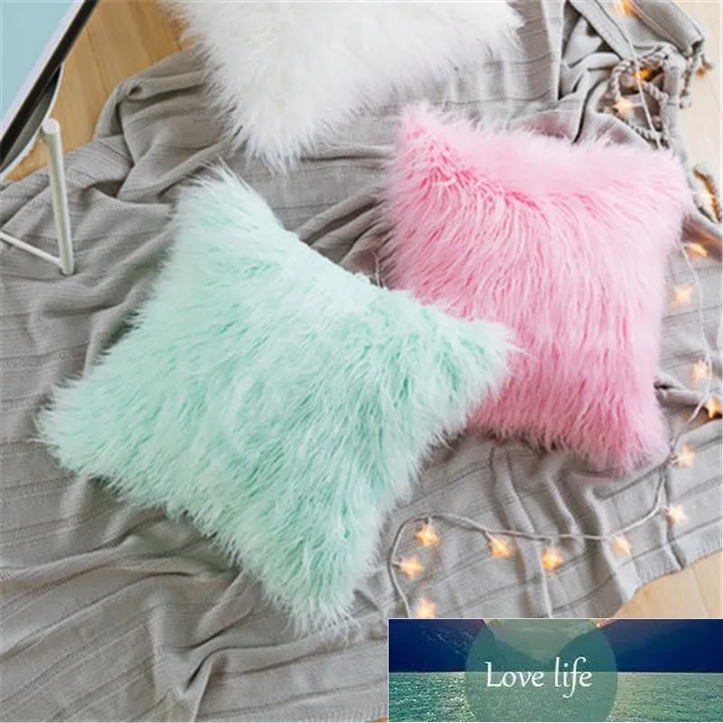 Pillow Case 45*45 Plush Furry Cushion Cover Throw Home Bed Room Sofa Decor Cushion/Decorative Factory price expert design Quality Latest Style Original Status