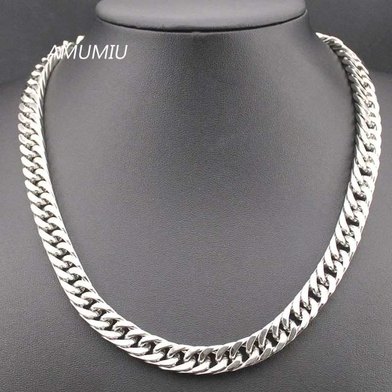 40 45 50 55 60 65 70 90CM collier à maillons en acier inoxydable bijoux 10mm de largeur HZN024 Chains280Z