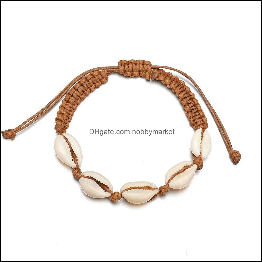 Accessories Concise Shell Bracelet Woman Manual Weave Bracelet Hand Decorate