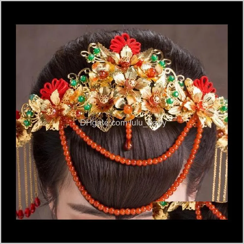 bridal classic headdress phoenix crown hair accessories chinese clothing accessories a-59