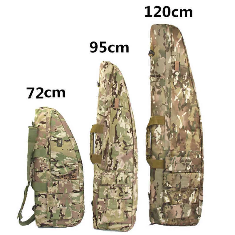 Militär Airsoft Sniper Gun Carry Rifle Case Tactical Gun Bag Army Backpack Target Support Sandbag Shooting Jakt Tillbehör Y1227