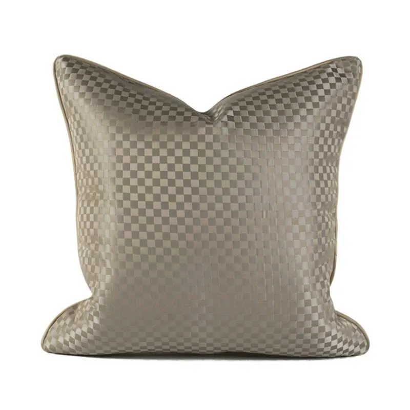 Modern Light Luxury Sofa Throw Pillows Case High Precision Embroidery Geometric Cushion Cover Home Office Chair Decor Pillowcase Cushion/Dec