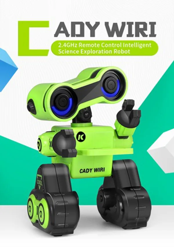 ViRhuck JJRC R13 - YW Cady Wiri Power Robot Inteligentna Nauka Poszukiwanie Zabawki Gift Green