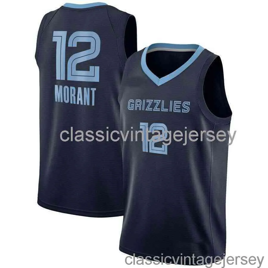 Ja Morant 12 75th Anniversary Swingman Jersey Cosido Hombres Mujeres Jóvenes XS 6XL Camisetas