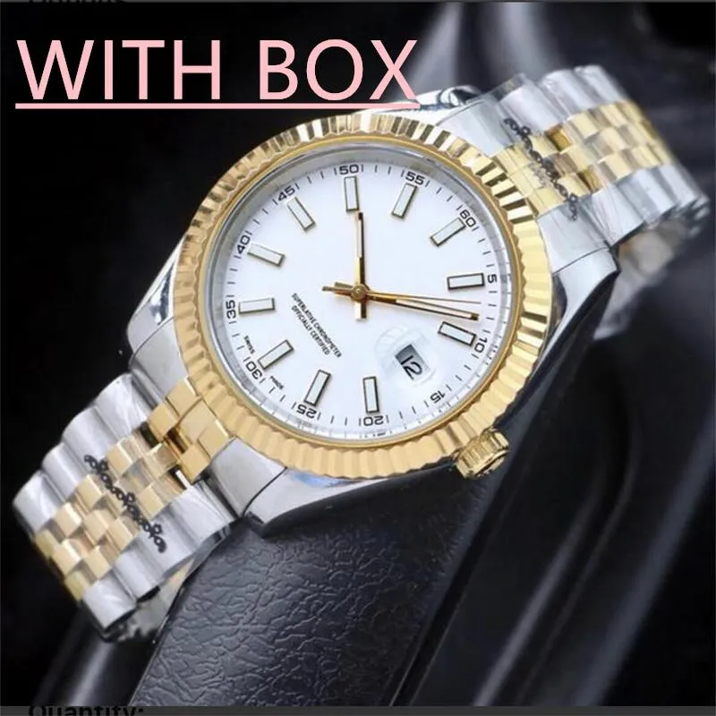 deenu1-new automatic watch with original box men's 36/41mm movement stainless steel case 28/31 ladies 2813 mechanical quartz luminous