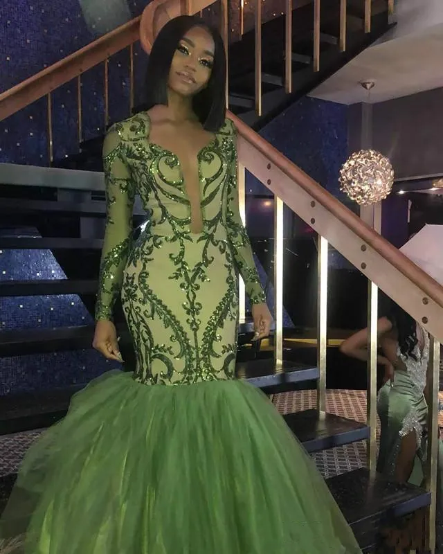 sachin and babi light blue dress Elegant Long Sleeve Evening Ball Gown Maxi Length Formal Dresses Long  Sleeve Emerald Green Prom Dresses