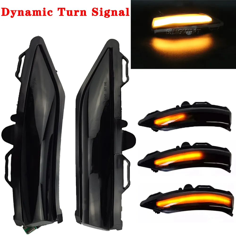 Achteruitwijking Auto Side Wing Mirror LED Turn Signal Light voor Ford Fiesta St Line MK8 2018 2019 Flasher Dynamic Indicator Blinker