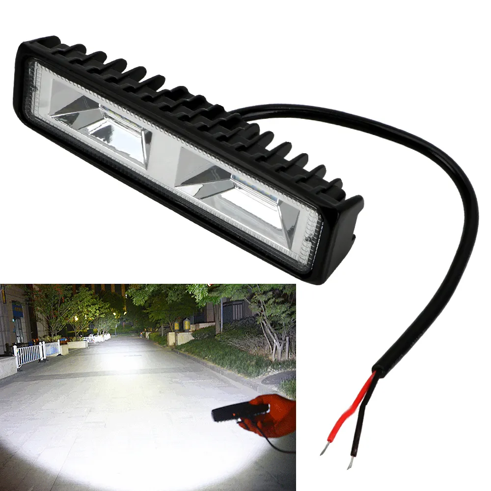 LED Headlights 12-24V For Auto Motorcycle Truck Boat Tractor Trailer Offroad Working Light 36W LED Work Light Spotlight