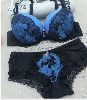 Nessayoo Female Intimate Underwear Solid Push Up Bra 44 46 48 Size Lace  Bras Plus Size Black Red Blue Bras For Women Brassiere - Bras - AliExpress