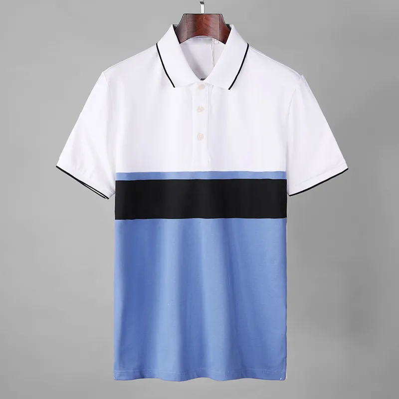 21ss Calssic Mens Polo Shirts Jumper Diseñador Camisetas Ropa de moda de verano Bordado Letras de impresión Negocios Camiseta de manga corta Casual Tops Tees M-2XL