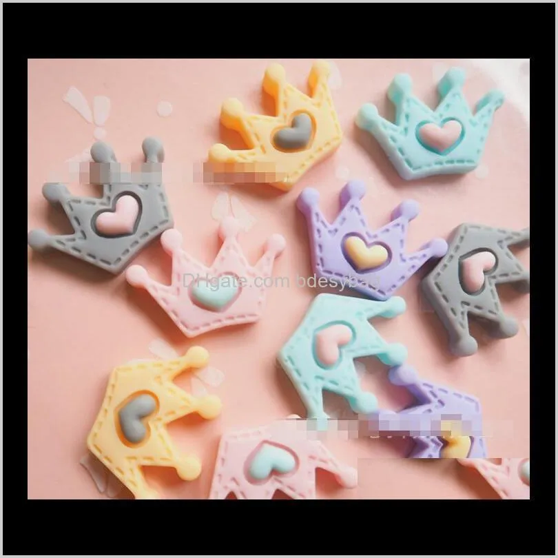 small imitation cloth art love small crown accessories diy mobile phone shell beauty materials children`s headdress accessories