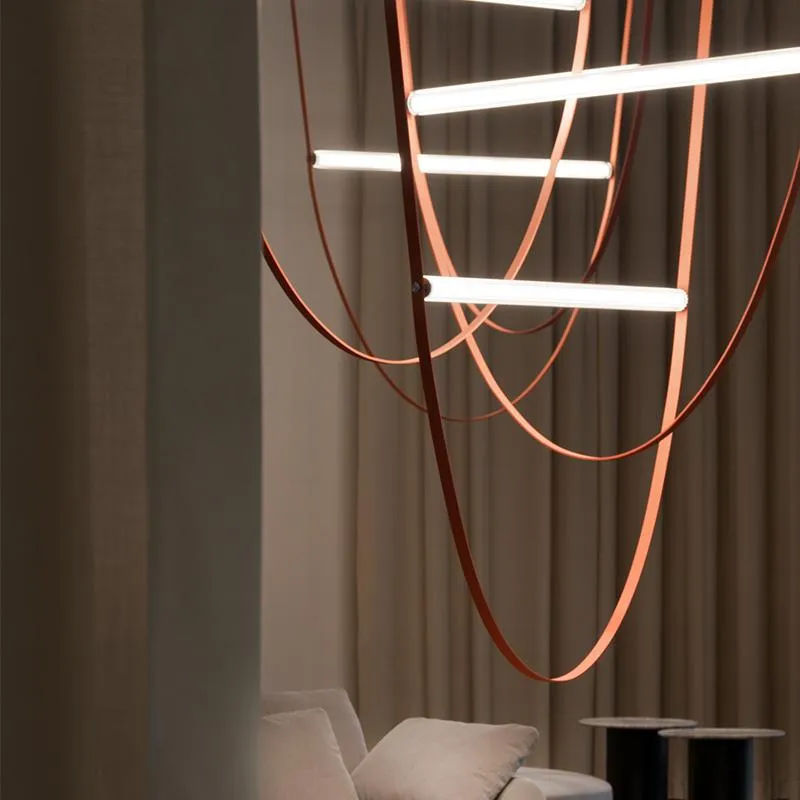 Lampy wiszące Włochy Designer LED Pendand Lighting for Hall Nowoczesne zawieszenie salonu luksusowe lampę biuro/sklep/kuchnia wyspa