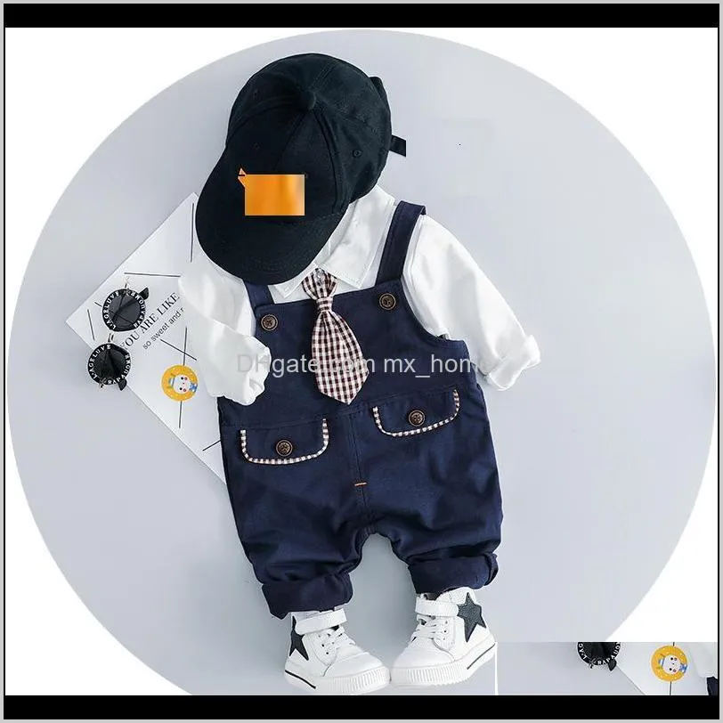 2021 new spring fall newborn boy`s clothes outfit one year birthday gentleman baby boy suit sports outfits iril