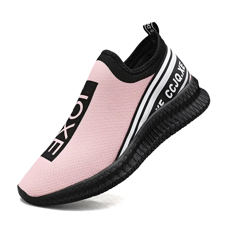 Dropshipping Erkekler Koşu Ayakkabıları Siyah Beyaz Pembe Sarı Moda # 18 Erkek Eğitmenler Açık Spor Sneakers Yürüyüş Runner Ayakkabı Boyutu 39-44