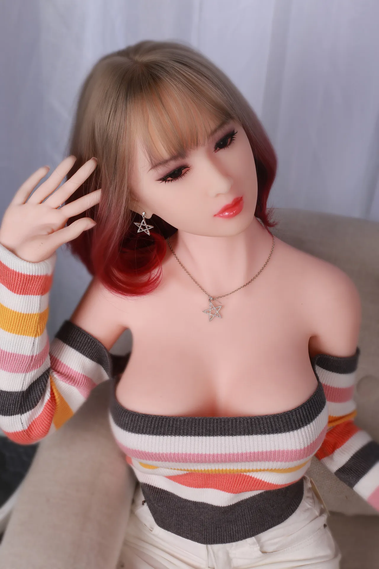 163cm Real full body love dolls Huge big breast boobs fat butts chubby semi solid silicone sex doll blow up adult sex toys for male3