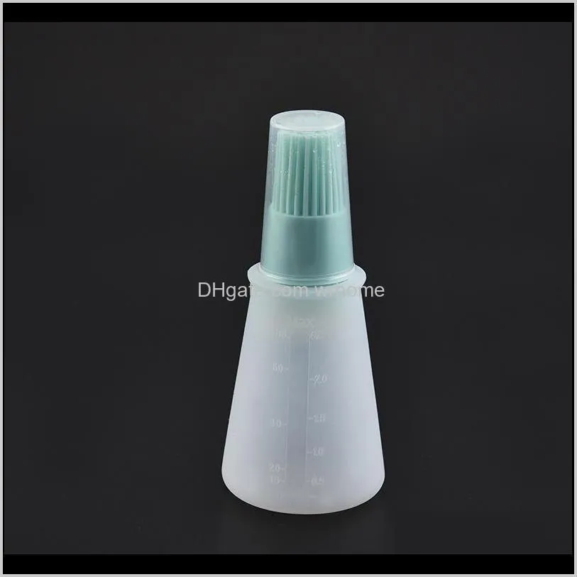 Pcs Portable Silicone Oil Bottle With Brush Grill Brushes Liquid Pastry Kitchen Baking BBQ Tool Tools For & Accessories