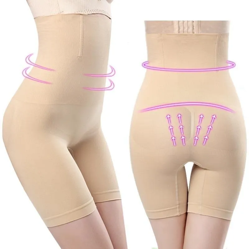 Red Seamless Tummy Control Compression Shorts Women For Women High Waist,  Shaping, Mid Thigh, Weight Loss, Body Shaper From Zifenmi, $10.82
