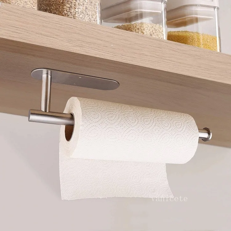 Comprar Portarrollos de papel de cocina, colgador de toallas, barra,  gabinete, soporte colgante de trapo, estante, soportes de papel higiénico