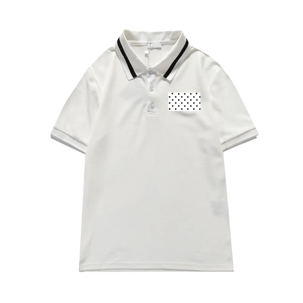 2021 mens polo Shirt Black and White High Quality Embroidered Fashion Luxury Men`s Polos
