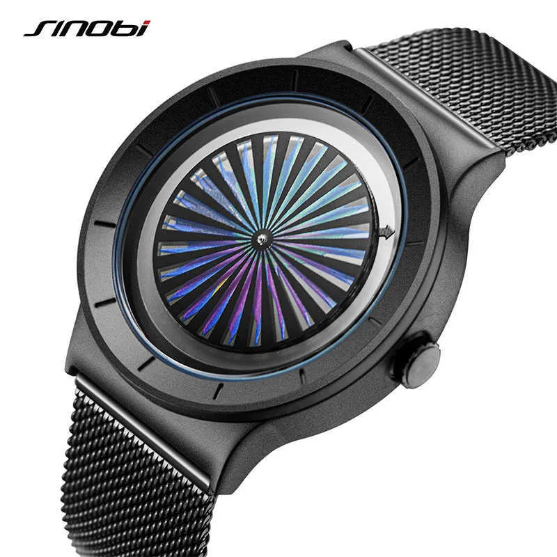 Sinobi Marque Creative Design Montres pour hommes Mode Smart Coloré Luxe Sport Étanche Homme Quartz Montre-Bracelet Reloj Hombre Q0524