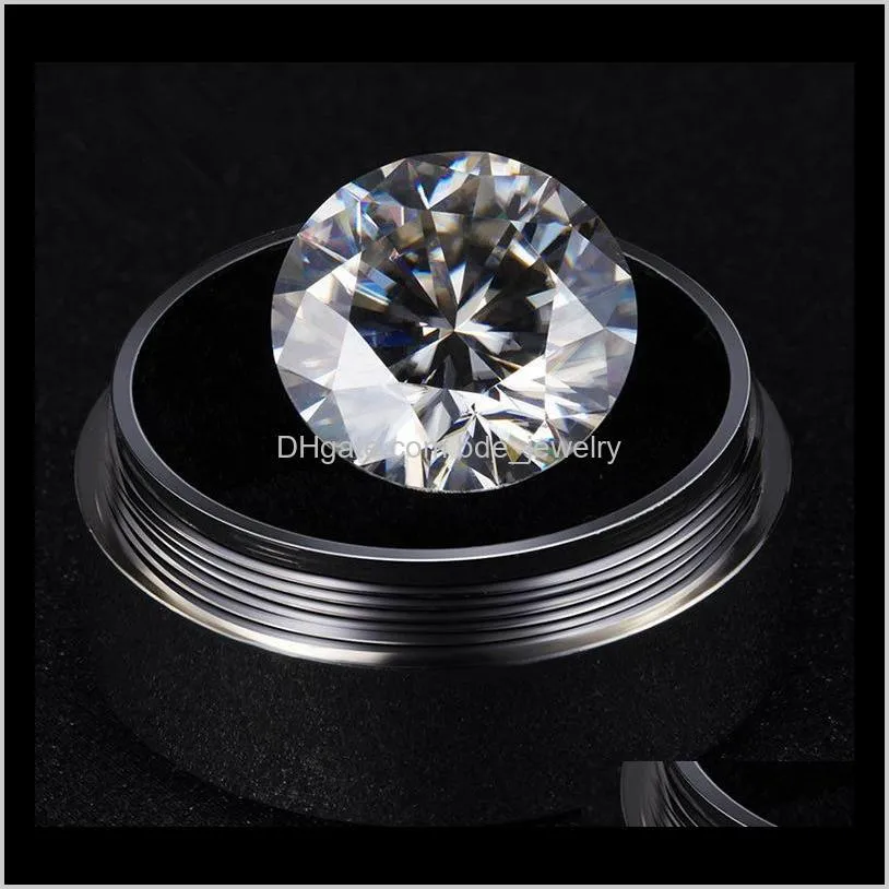 moissanite artificial diamond d color bare diamond 0.5/0.6/30.8/1 carat customized k gold wedding dff0515