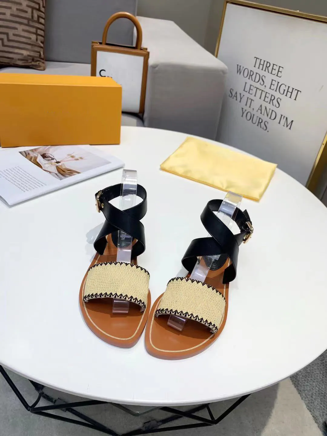 fashion Luxurys Designers Women Sandals Slides sandal Summer Gladiator Woman Casual Flat Shoes Ladies Beach Roman shoe 35-43