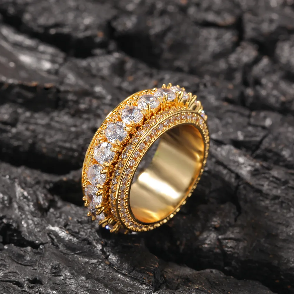 Fancy Traditional Gold and Diamond Finger Ring for Men