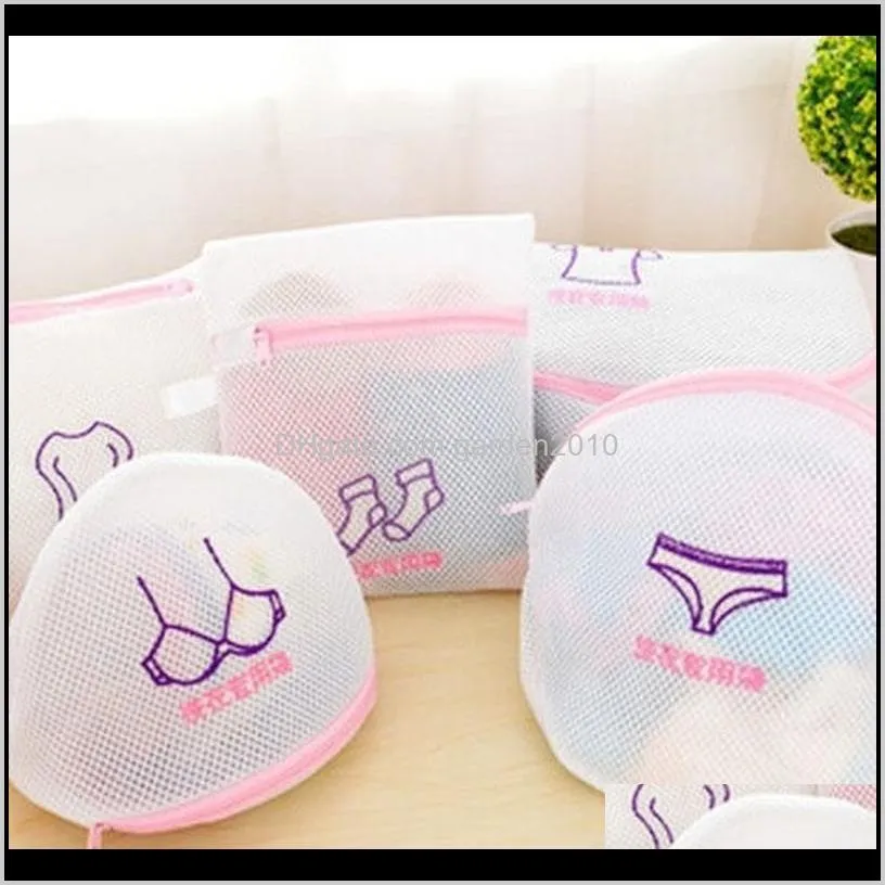 Borse Multifunzione Classificato Net Mesh Care Wash Protect Bag Con Hanger Ball Reggiseno Biancheria intima Stoccaggio Stendino Cestino Jmni6 Bhaaz