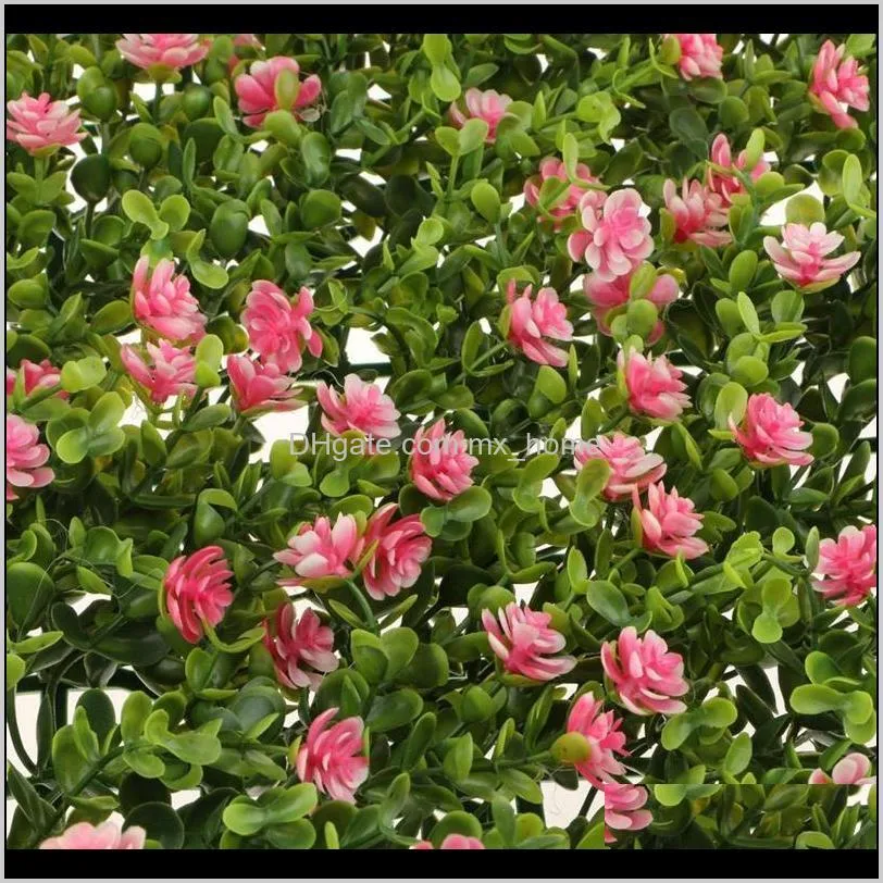 60x40cm artificial meadow grass wall panel for wedding or home decorations - 8 # decorative flowers & wreaths