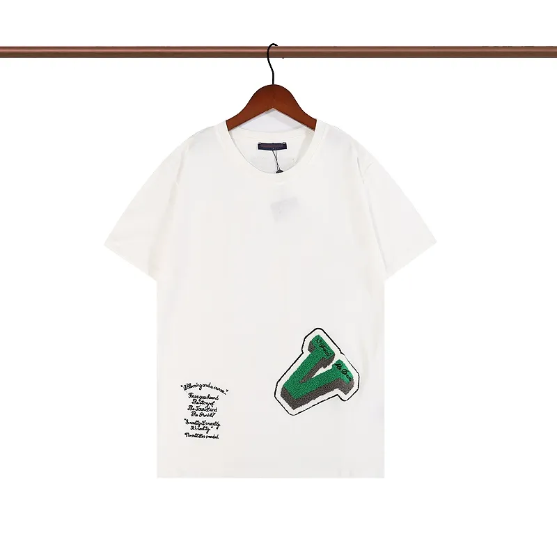 2022SS Luksusowy projektant koszulki męska moda litera tygrysa v bawełniana koszulka swobodne koszulki Mężczyźni Slim Fit Tree koszulka S-2xl