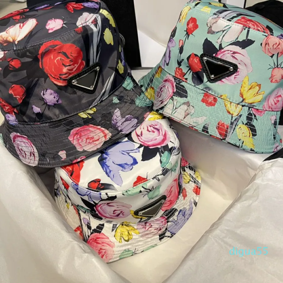 Chapeau de seau de design de mode pour homme femme casquettes de boule de fleur de rue chapeaux ajustés 8 couleurs avec des lettres de bonne qualité