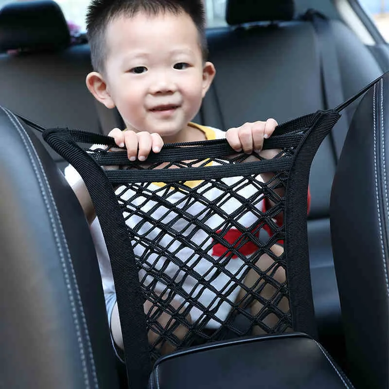 Elastic Mesh Storage Pocket – Between Car Seat Organizer & Trunk Net Holder 4 thumbnail image
