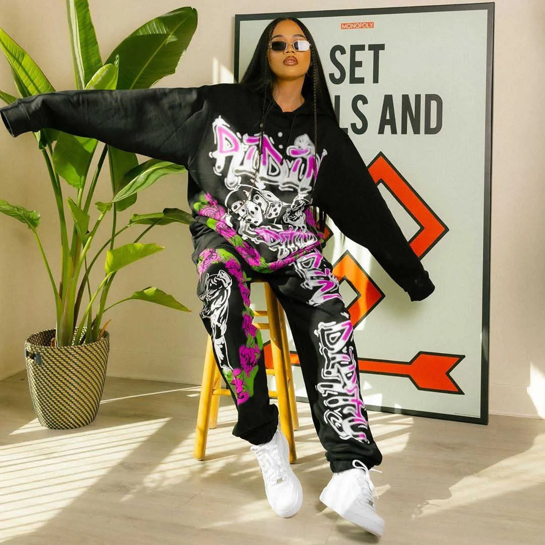 Baggy sweatpants online and sweatshirt