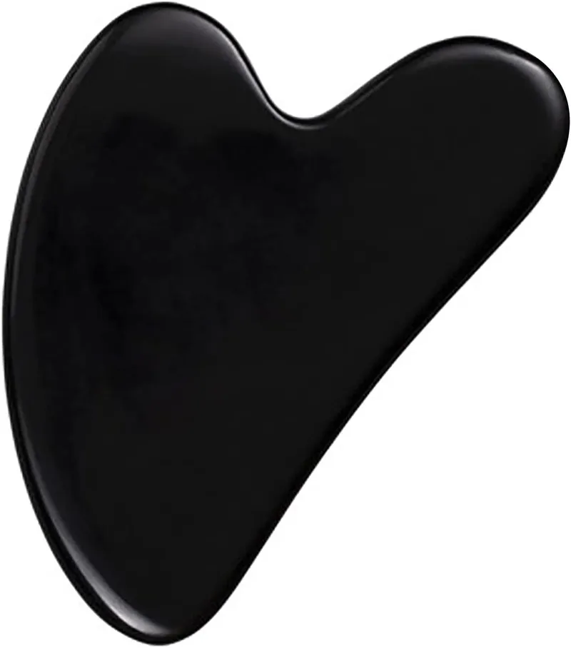 Gua Sha Massage Tool Black Obsidian Guasha Board voor Face Lichaam Natuurlijke Jade Stone Facial Face Massager Gezondheid en Huidverzorgingstool